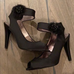 Brand New Nina Black peep Toe heels